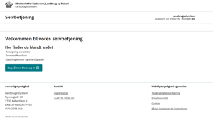 godkend anmodning Landbrugsstyrelsen